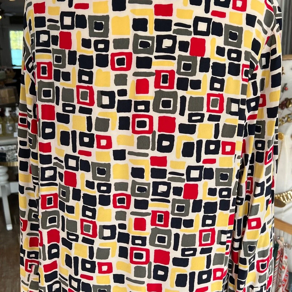 Austin Reed silk multicolored geometric - Picture 3 of 3